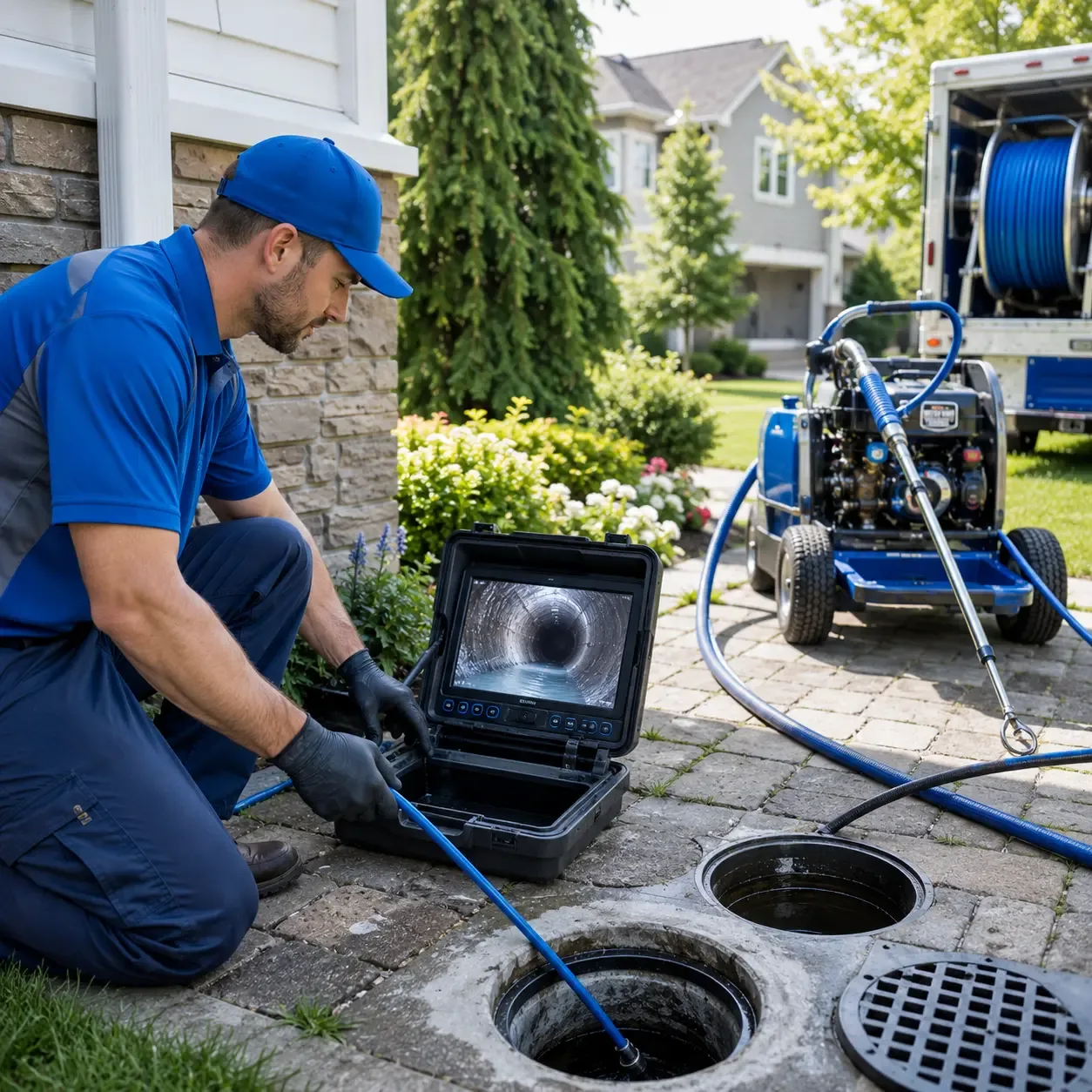 Outdoor drain cleaning professionals serving La Motte, IA